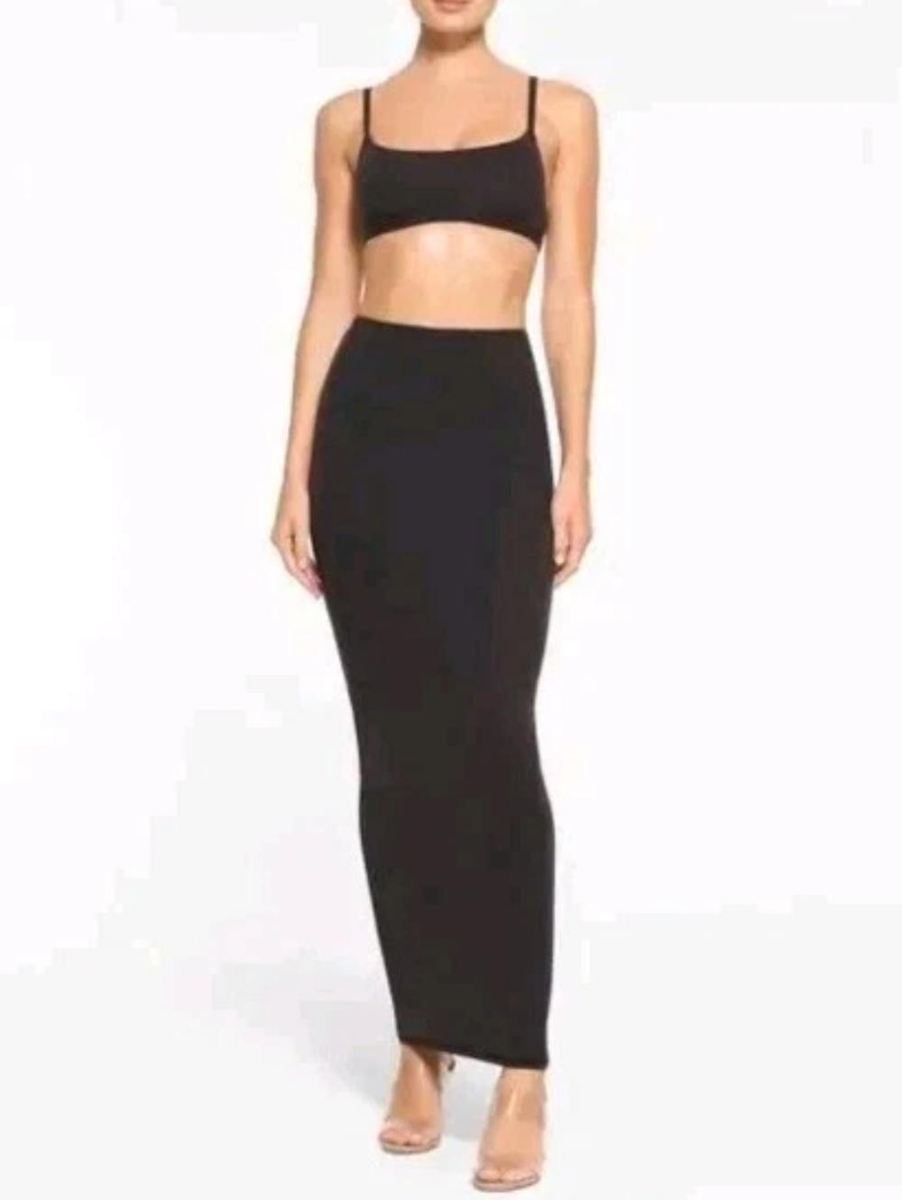 SKIMS Fits Everybody Long Skirt | Onyx | Size XL